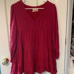 Urban Outfitters red babydolll dress